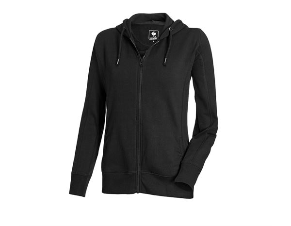 Hoody-Sweatjacke poly cotton, Damen