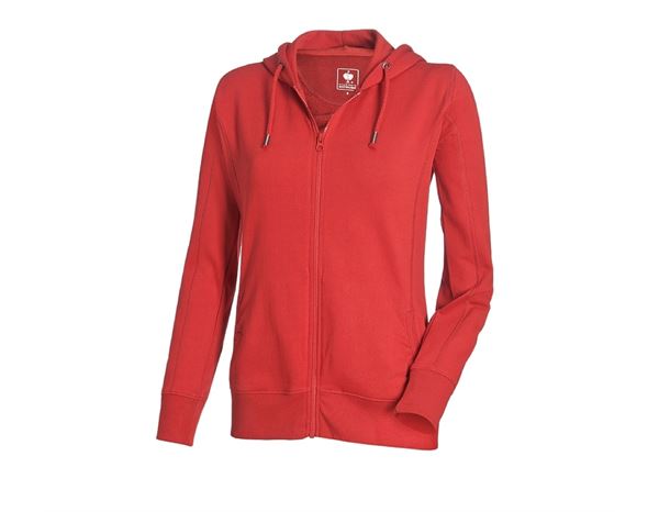 Hoody-Sweatjacke poly cotton, Damen